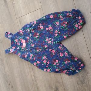 12M floral Oshkosh overalls